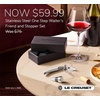 image:imageLe Creuset Stainless Steel OneStep Waiters Friend Corkscrew Wine Opener and Stopper SetStainless Steel