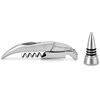 image:imageLe Creuset Stainless Steel OneStep Waiters Friend Corkscrew Wine Opener and Stopper SetStainless Steel