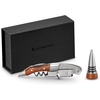 image:imageLe Creuset Stainless Steel OneStep Waiters Friend Corkscrew Wine Opener and Stopper SetWood and Stainless Steel
