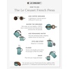 image:imageLe Creuset Stoneware French Press 34 oz PecheSea Salt