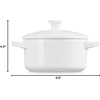 image:imageLe Creuset Stoneware Mini Round Cocotte 24 oz RivieraWhite