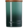 image:imageLe Creuset Stoneware Signature XL Salt Cellar and Storage Canister with Wood Lid 384 oz 12 qt RivieraArtichaut