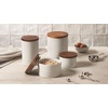 image:imageLe Creuset Stoneware Signature XL Salt Cellar and Storage Canister with Wood Lid 384 oz 12 qt RivieraMarseille