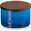 image:imageLe Creuset Stoneware Signature XL Salt Cellar and Storage Canister with Wood Lid 384 oz 12 qt RivieraMarseille