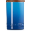 image:imageLe Creuset Stoneware Signature XL Salt Cellar and Storage Canister with Wood Lid 384 oz 12 qt RivieraMarseille