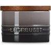 image:imageLe Creuset Stoneware Signature XL Salt Cellar and Storage Canister with Wood Lid 384 oz 12 qt RivieraOyster