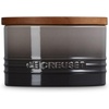 image:imageLe Creuset Stoneware Signature XL Salt Cellar and Storage Canister with Wood Lid 384 oz 12 qt RivieraOyster