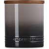 image:imageLe Creuset Stoneware Signature XL Salt Cellar and Storage Canister with Wood Lid 384 oz 12 qt RivieraOyster