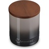 image:imageLe Creuset Stoneware Signature XL Salt Cellar and Storage Canister with Wood Lid 384 oz 12 qt RivieraOyster