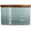image:imageLe Creuset Stoneware Signature XL Salt Cellar and Storage Canister with Wood Lid 384 oz 12 qt RivieraSea Salt