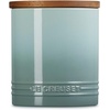 image:imageLe Creuset Stoneware Signature XL Salt Cellar and Storage Canister with Wood Lid 384 oz 12 qt RivieraSea Salt
