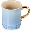 image:imageLe Creuset Stoneware Vancouver Mug with Gold Metallic Handle 14 oz RivieraCoastal Blue