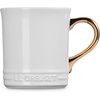 image:imageLe Creuset Stoneware Vancouver Mug with Gold Metallic Handle 14 oz RivieraWhite