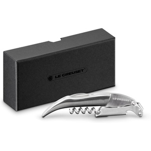 image:imageLe Creuset Stainless Steel OneStep Waiters Friend Corkscrew Wine Opener and Stopper SetStainless Steel