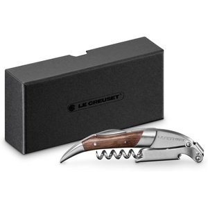 image:imageLe Creuset Stainless Steel OneStep Waiters Friend Corkscrew Wine Opener and Stopper SetWood and Stainless Steel