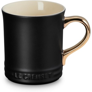image:imageLe Creuset Stoneware Vancouver Mug with Gold Metallic Handle 14 oz RivieraLicorice