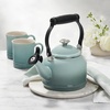 image:imageLe Creuset Enamel On Steel Demi Tea Kettle 125 qt NectarOlive