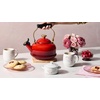 image:imageLe Creuset Enamel On Steel Whistling Tea Kettle 17 qt NectarCeriseHeart Knob