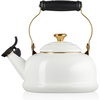 image:imageLe Creuset Enamel On Steel Whistling Tea Kettle 17 qt NectarWhiteGold