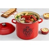 image:imageLe Creuset Enamel on Steel Traditional Stockpot 6 qt WhiteGoldCarminLobster