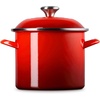image:imageLe Creuset Enamel on Steel Traditional Stockpot 6 qt WhiteGoldCerise