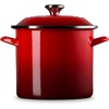 image:imageLe Creuset Enamel on Steel Traditional Stockpot 6 qt WhiteGoldCerise