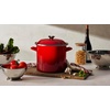 image:imageLe Creuset Enamel on Steel Traditional Stockpot 6 qt WhiteGoldCerise