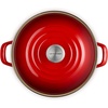 image:imageLe Creuset Enamel on Steel Traditional Stockpot 6 qt WhiteGoldCerise