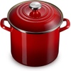 image:imageLe Creuset Enamel on Steel Traditional Stockpot 6 qt WhiteGoldCerise