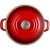 image:imageLe Creuset Enamel on Steel Traditional Stockpot 6 qt WhiteGoldCerise