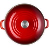 image:imageLe Creuset Enamel on Steel Traditional Stockpot 6 qt WhiteGoldCerise