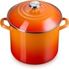 image:imageLe Creuset Enamel on Steel Traditional Stockpot 6 qt WhiteGoldFlame
