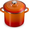image:imageLe Creuset Enamel on Steel Traditional Stockpot 6 qt WhiteGoldFlame