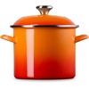 image:imageLe Creuset Enamel on Steel Traditional Stockpot 6 qt WhiteGoldFlame