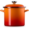 image:imageLe Creuset Enamel on Steel Traditional Stockpot 6 qt WhiteGoldFlame