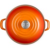 image:imageLe Creuset Enamel on Steel Traditional Stockpot 6 qt WhiteGoldFlame
