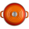 image:imageLe Creuset Enamel on Steel Traditional Stockpot 6 qt WhiteGoldFlame