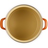image:imageLe Creuset Enamel on Steel Traditional Stockpot 6 qt WhiteGoldFlame