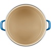 image:imageLe Creuset Enamel on Steel Traditional Stockpot 6 qt WhiteGoldLight MarseilleBlue Crab