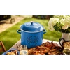 image:imageLe Creuset Enamel on Steel Traditional Stockpot 6 qt WhiteGoldLight MarseilleBlue Crab
