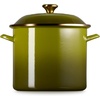 image:imageLe Creuset Enamel on Steel Traditional Stockpot 6 qt WhiteGoldOlive