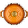 image:imageLe Creuset Enamel on Steel Traditional Stockpot 6 qt WhiteGoldPersimmonGold
