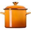 image:imageLe Creuset Enamel on Steel Traditional Stockpot 6 qt WhiteGoldPersimmonGold