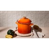 image:imageLe Creuset Enamel on Steel Traditional Stockpot 6 qt WhiteGoldPersimmonGold