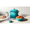 image:imageLe Creuset Enamel on Steel Traditional Stockpot 6 qt WhiteGoldRiviera