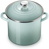 image:imageLe Creuset Enamel on Steel Traditional Stockpot 6 qt WhiteGoldSea Salt