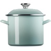 image:imageLe Creuset Enamel on Steel Traditional Stockpot 6 qt WhiteGoldSea Salt