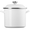 image:imageLe Creuset Enamel on Steel Traditional Stockpot 6 qt WhiteGoldWhite