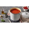 image:imageLe Creuset Enamel on Steel Traditional Stockpot 6 qt WhiteGoldWhite