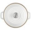 image:imageLe Creuset Enamel on Steel Traditional Stockpot 6 qt WhiteGoldWhite